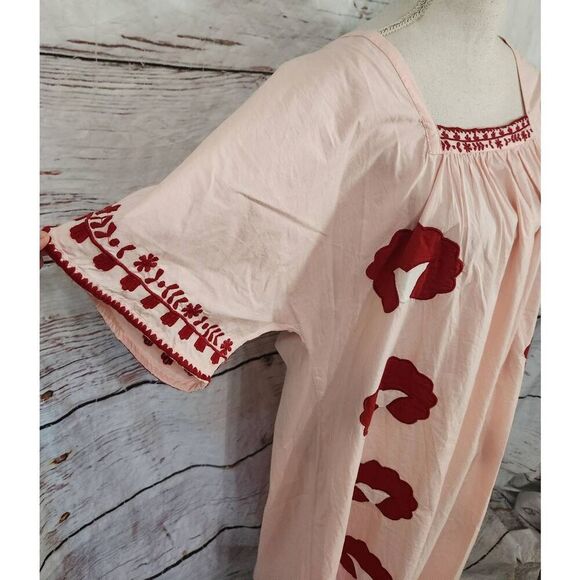 Zara Limited Edition Embroidered Floral Oversized Kaftan Dress Size Medium NWT - Picture 5 of 7